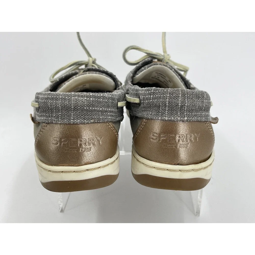 Sperry Top-Sider Bluefish Sparkle Grey Boat Shoe Women's‎ Size: 8M